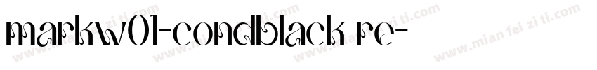 markw01-condblack re字体转换